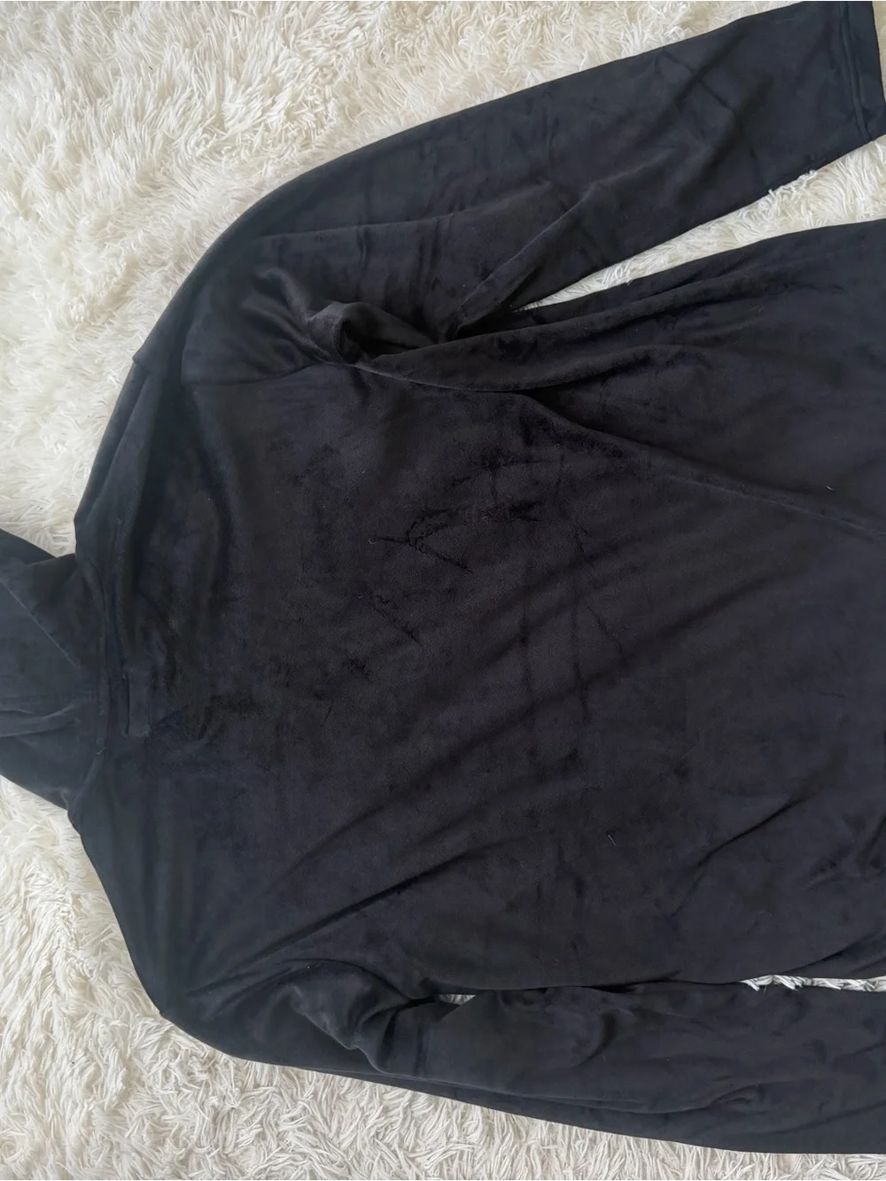 Polo by Ralph Lauren Black Hooded Pullover with Red Logo